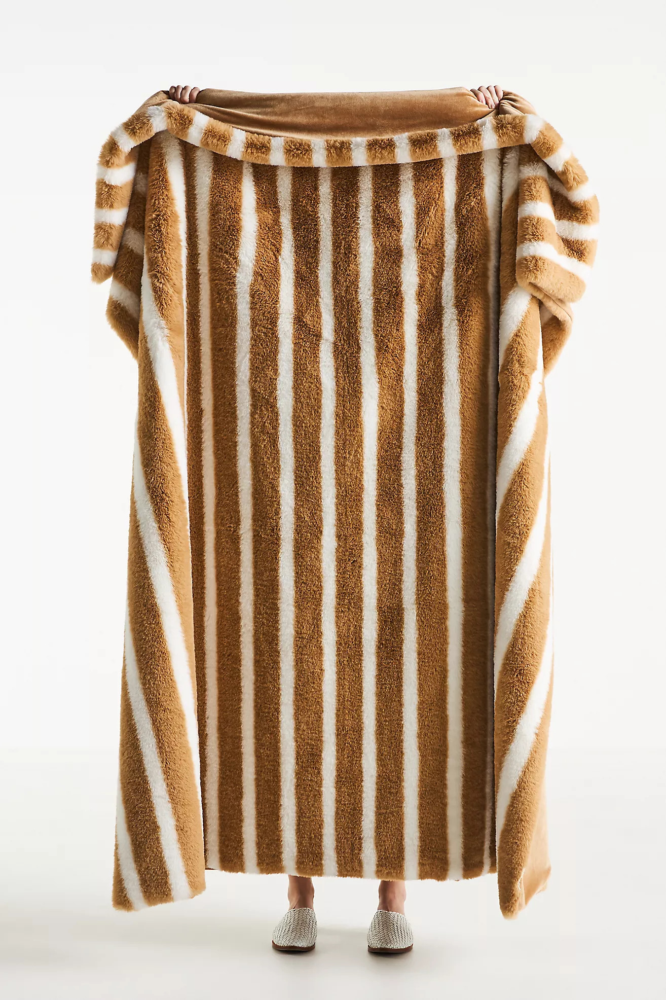 The Sophie Faux-Fur Throw Blanket | Anthropologie (US)