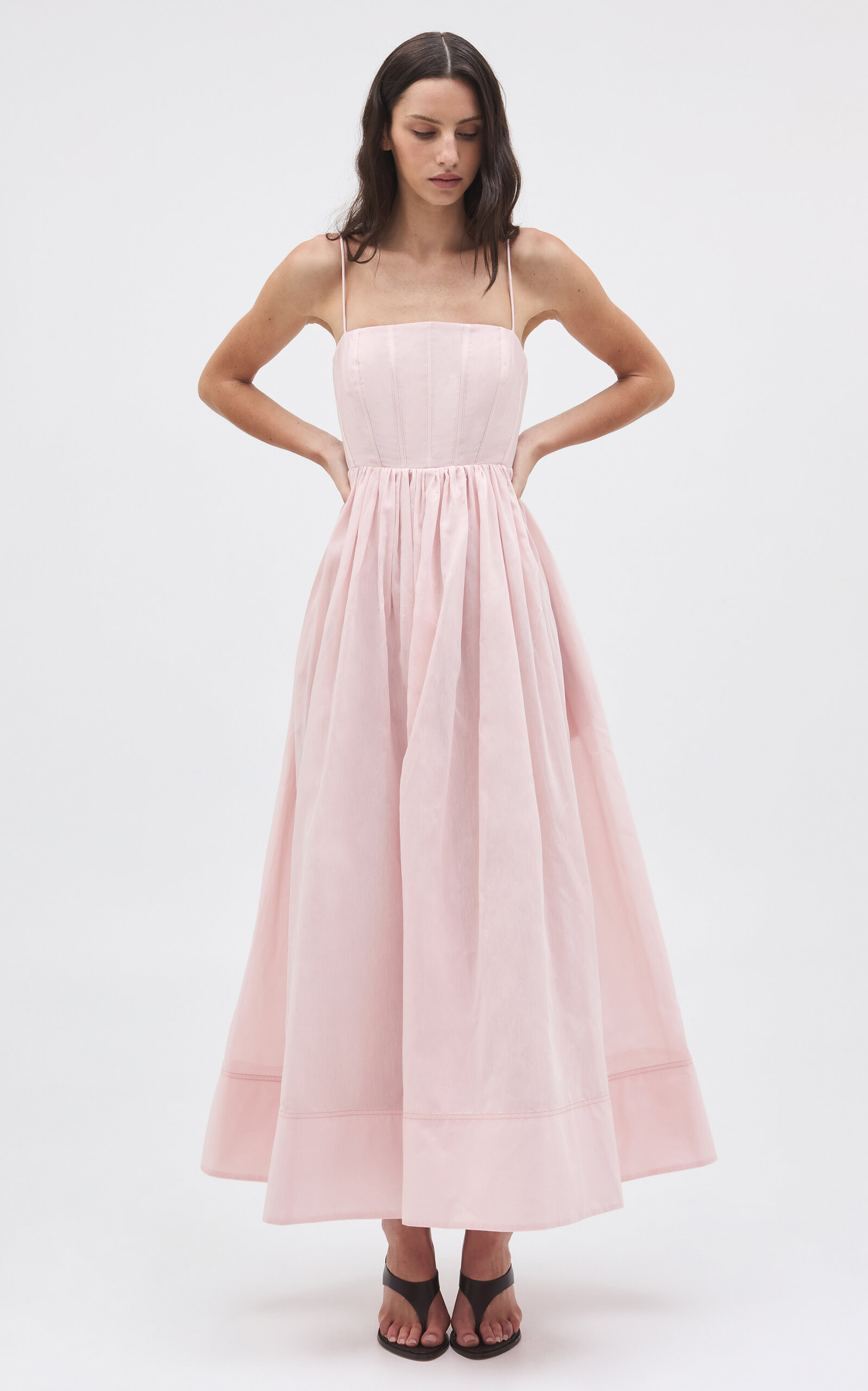 Rosie Cotton-Silk Midi Dress | Moda Operandi (Global)