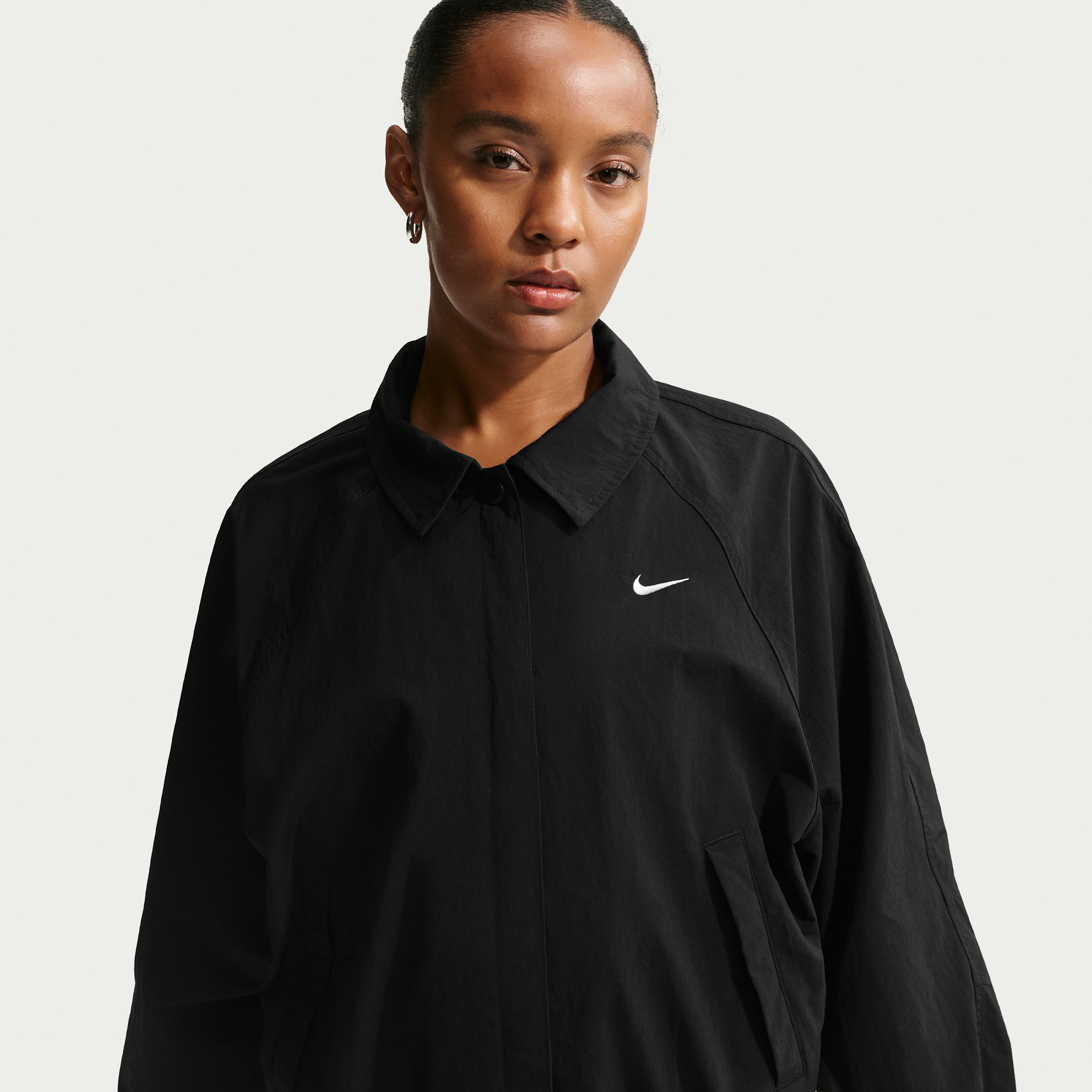 Women's Nike Sportswear Oversized Coaches Jacket in Black | IF0212-010 | Nike (US)