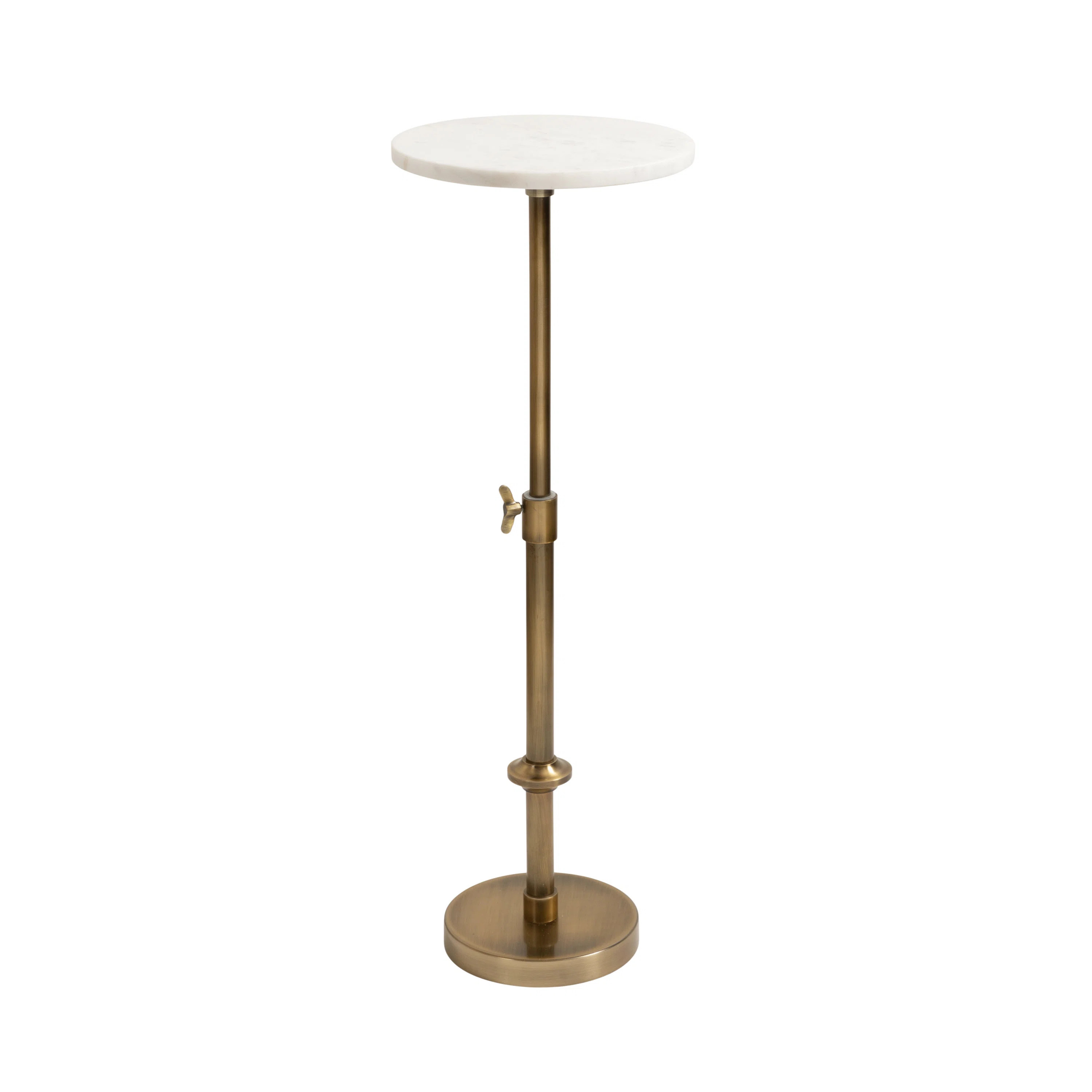 Traditional Adjustable-Height Metal Pedestal Table | Wayfair North America