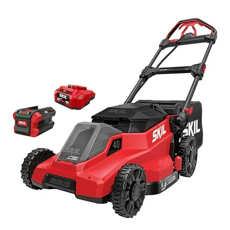 SKIL PWR CORE 40V Brushless 20-Inch Self-Propelled Mower Kit with Smart Caddy, 7.5Ah Battery and 150W Charger, SM2010C-16 | Walmart (US)
