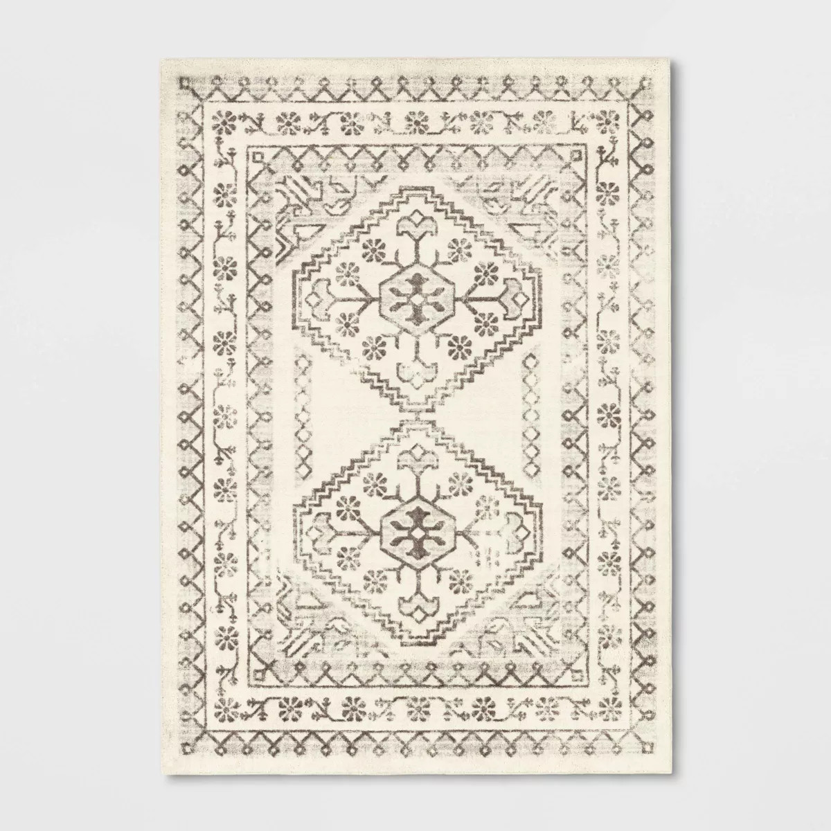 5'x7' Kensington Washable Persian Style Cream Rug Cream - Threshold\u2122: Traditional Tufted Med... | Target