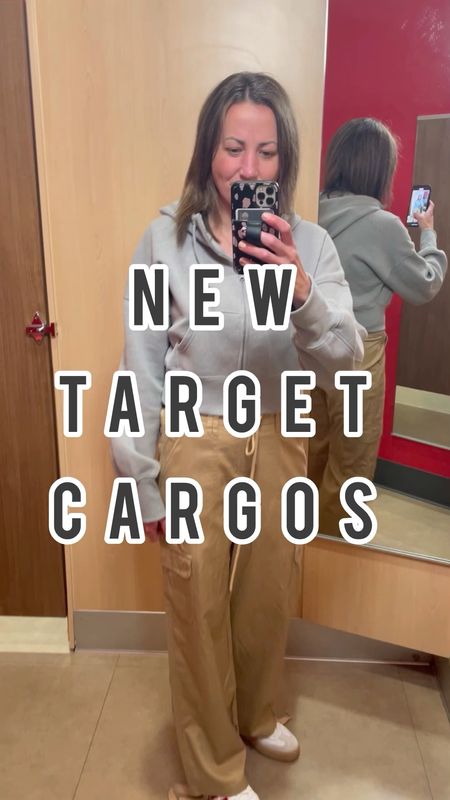 New Cargos from Target! Run a little big bigger, I am wearing an XS. 4 cute colors!

#LTKfindsunder50 #LTKover40 #LTKstyletip