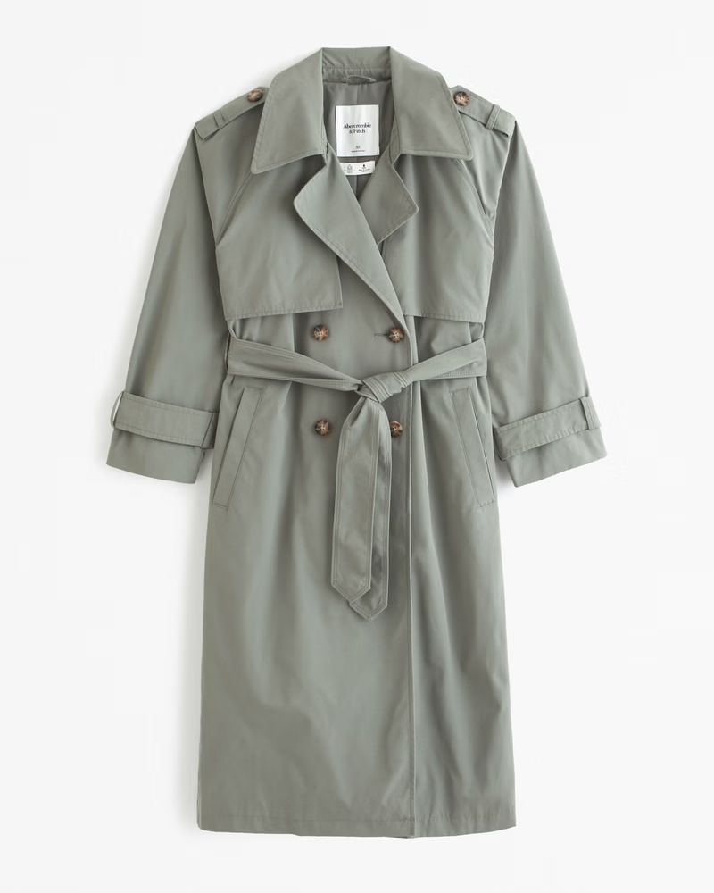 Elevated Trench Coat | Abercrombie & Fitch (US)