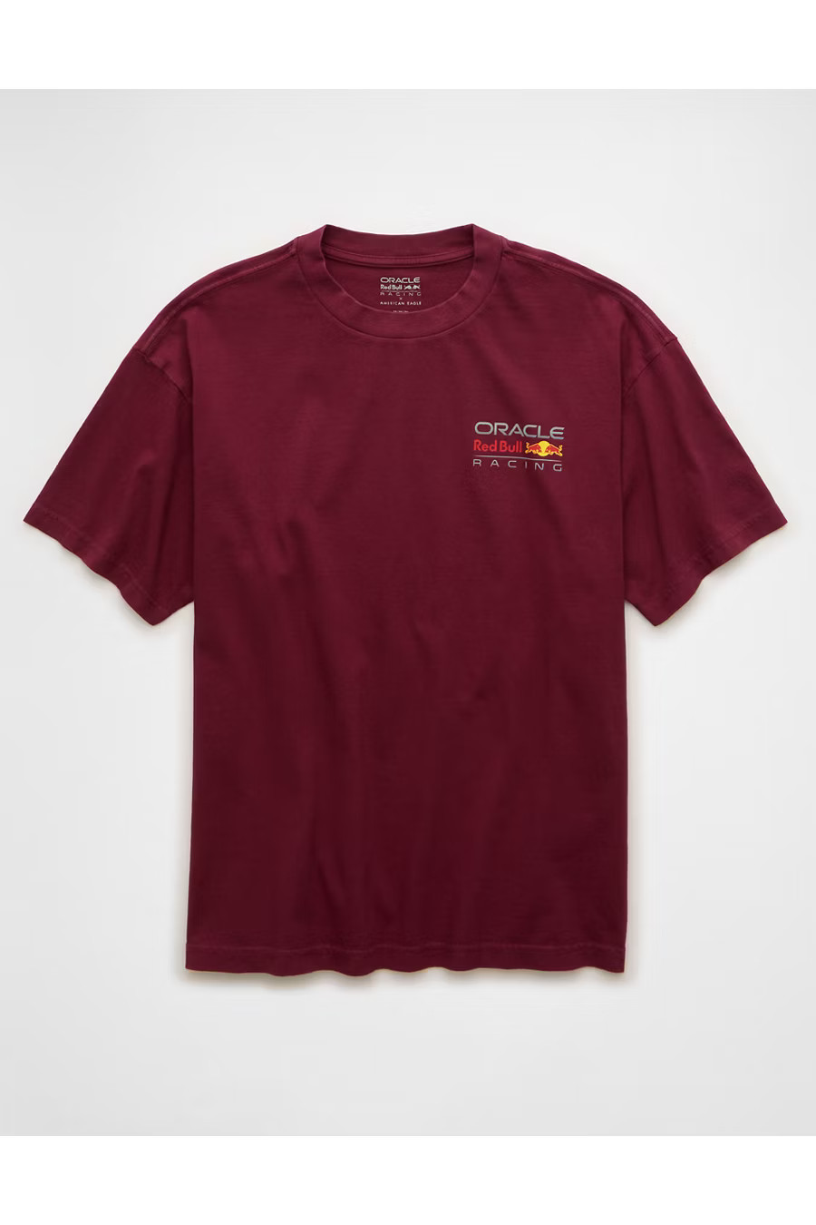 Oracle Red Bull Racing x AE Boxy Graphic T-Shirt Men's Burgundy XXXL | American Eagle Outfitters (US & CA)