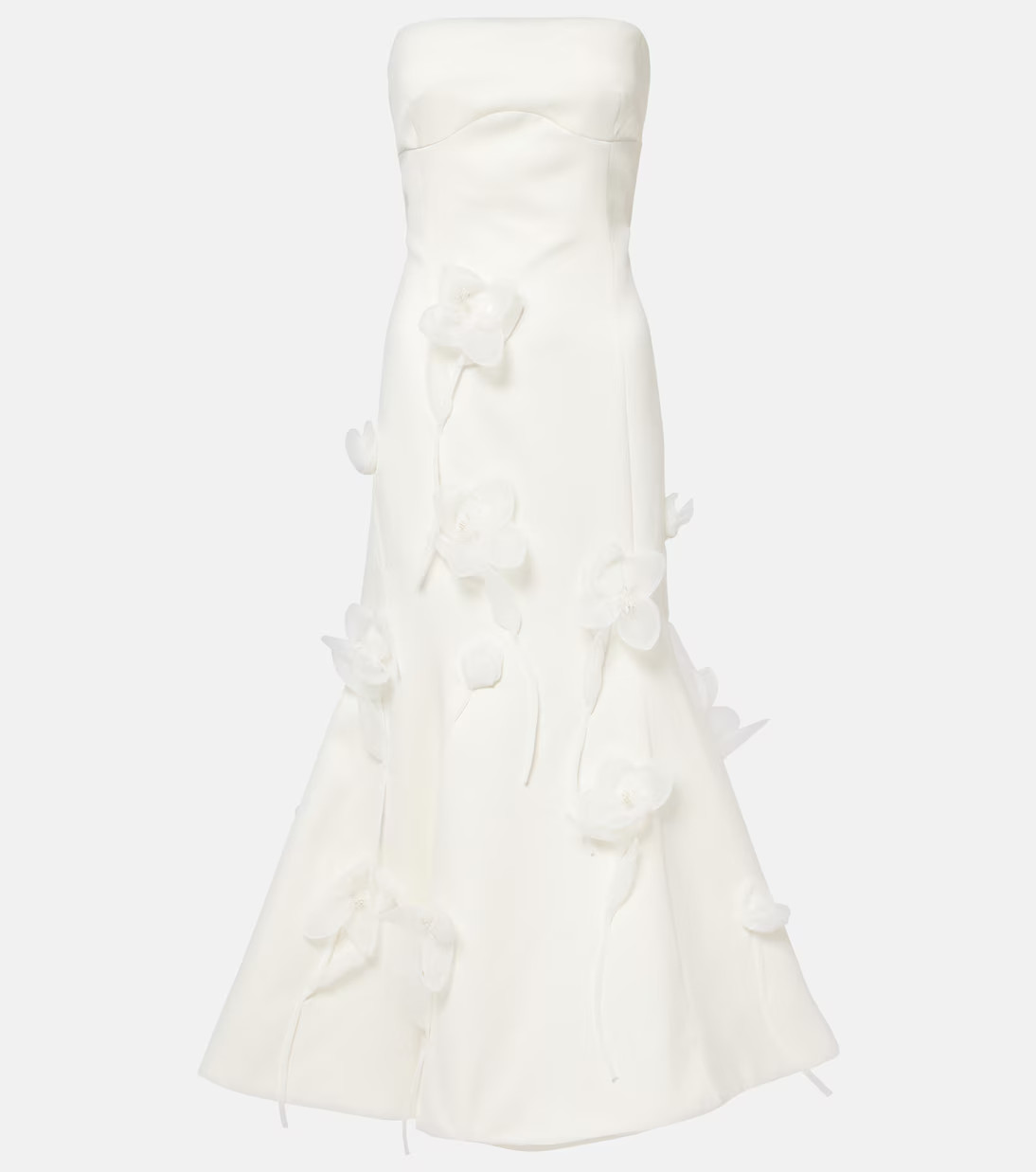 Bridal floral-appliqué midi dress | Mytheresa (US/CA)