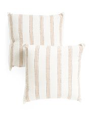 18x18 2pk Indoor Outdoor Striped Pillow | TJ Maxx