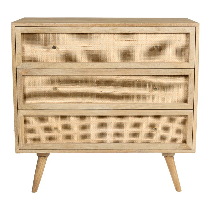 Toppino 3-Drawer Solid Wood Chest | Wayfair North America