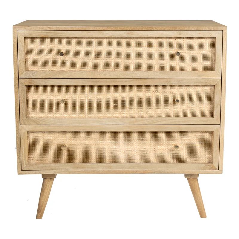 Toppino 3-Drawer Solid Wood Chest | Wayfair North America