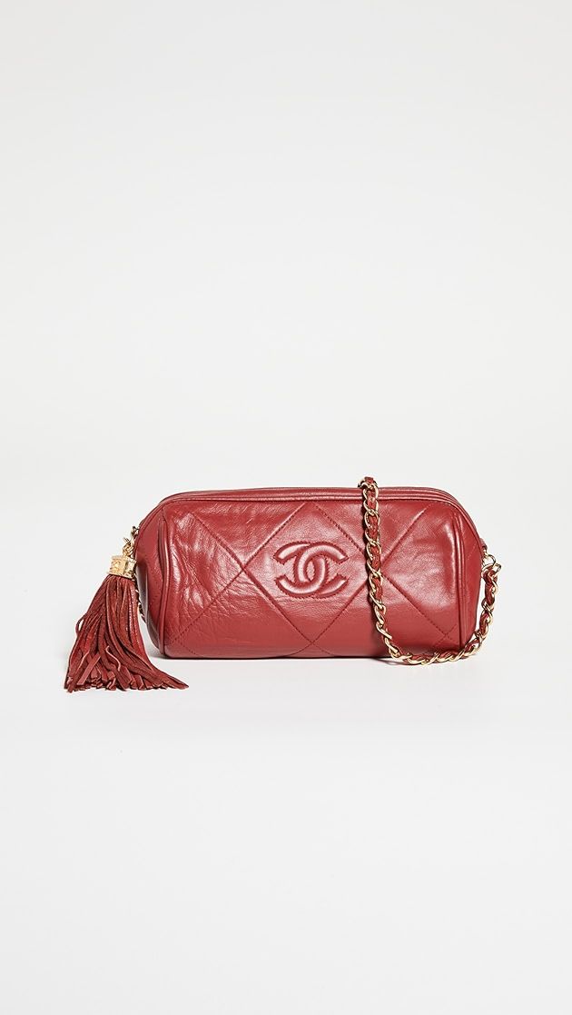 What Goes Around Comes Around Chanel Red Lamb Barrel Mini Bag | SHOPBOP | Shopbop