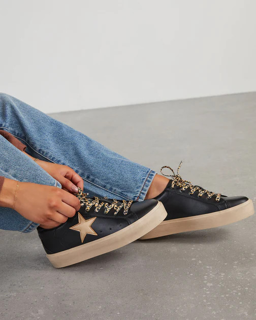 Jossie Platform Sneakers - Black | VICI