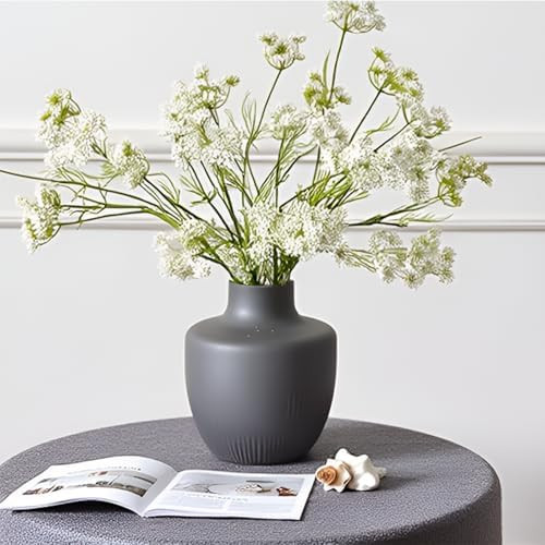3Pcs 5Heads Artificial Queen Anne's Lace Flowers 31.5" White Realistic Fake Wild Carrot Flower Fa... | Amazon (CA)