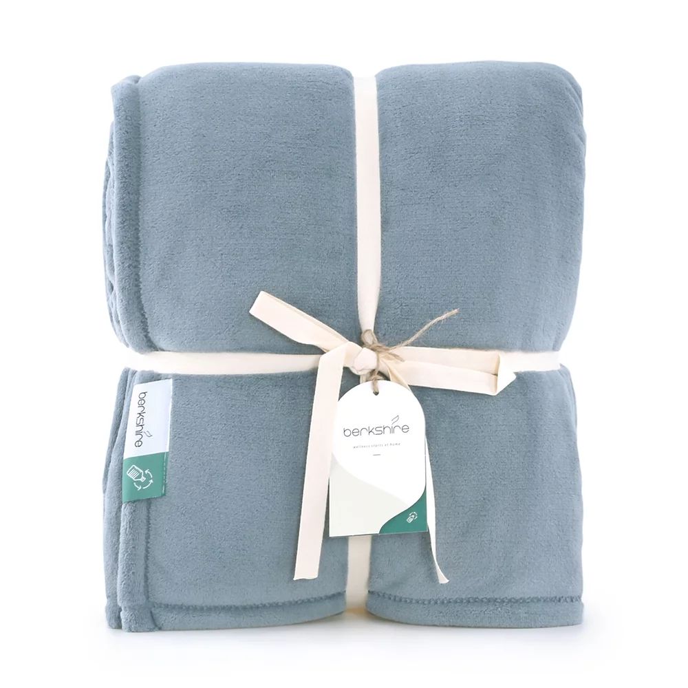 Berkshire Recycled Serasoft Blanket Full/Queen, Blue | Walmart (US)