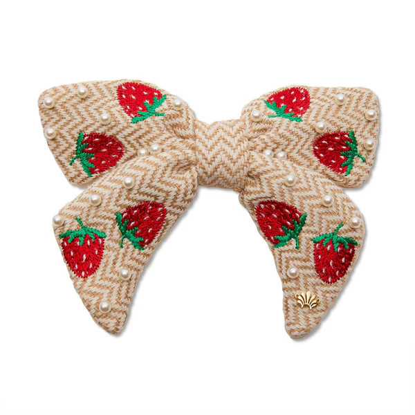 STRAWBERRY SHORTCAKE PEARL BOW BARRETTE | LELE SADOUGHI