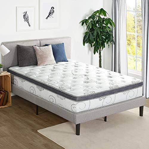 Olee Sleep 12 inch Hybrid Euro Box Top Pocket Spring Mattress (King) | Amazon (US)