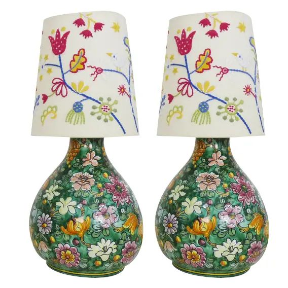 Ceramic Table Lamps from Biagioli-Gubbio, Italy, 1970s, Set of 2 | Chairish