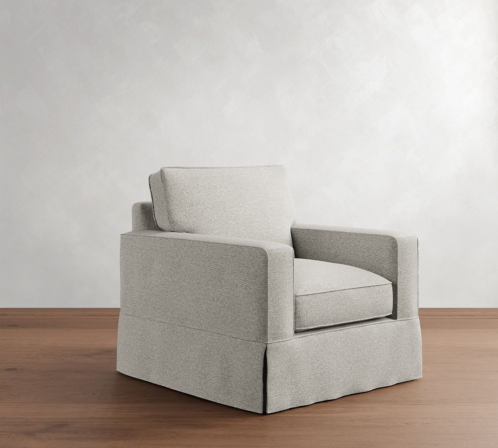 PB Comfort Square Arm Slipcovered Chair | Pottery Barn (US)
