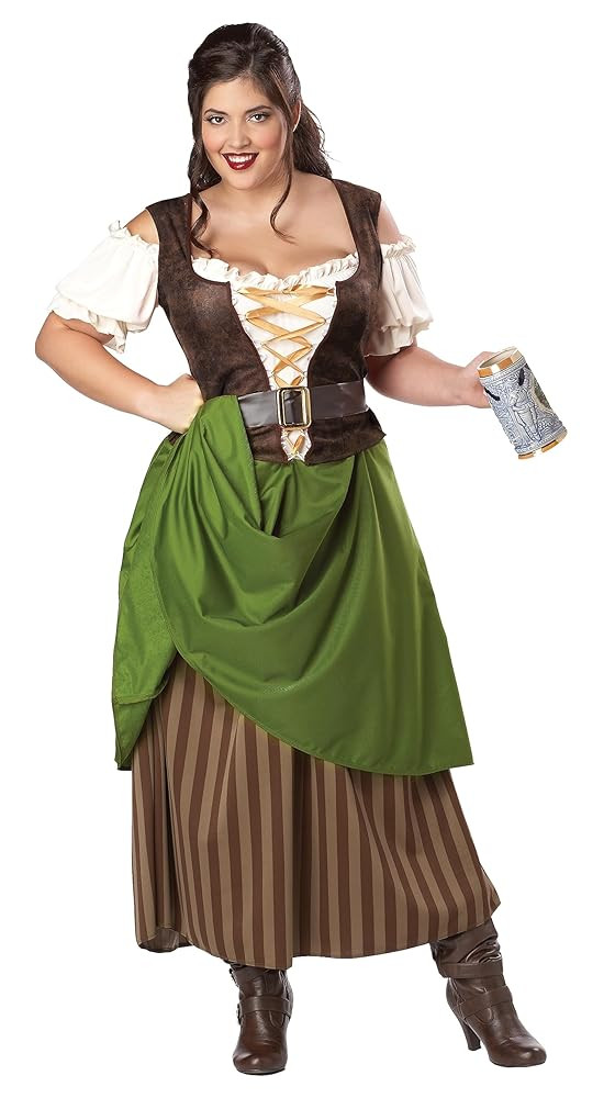 Plus Size Tavern Maiden Costume | Amazon (US)