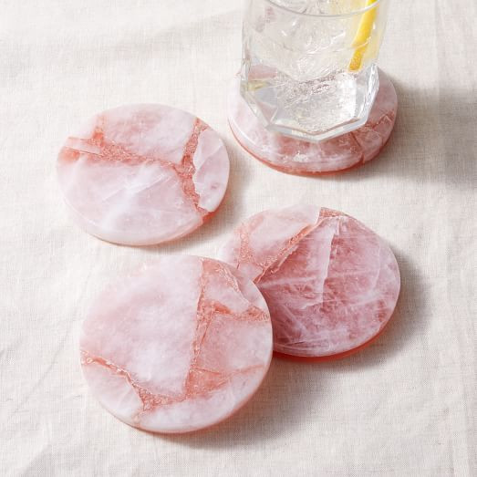 Stone Quartz Coasters (Set of 4) | West Elm (US)