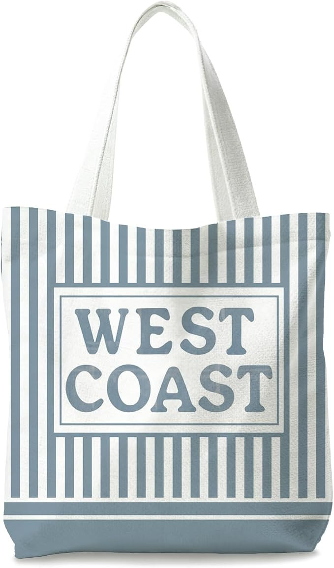 Beachy Blue Coastal Tote Bag, Gifts for Women, Tote Bags for Women, Reusable Shopping Bags | Amazon (US)
