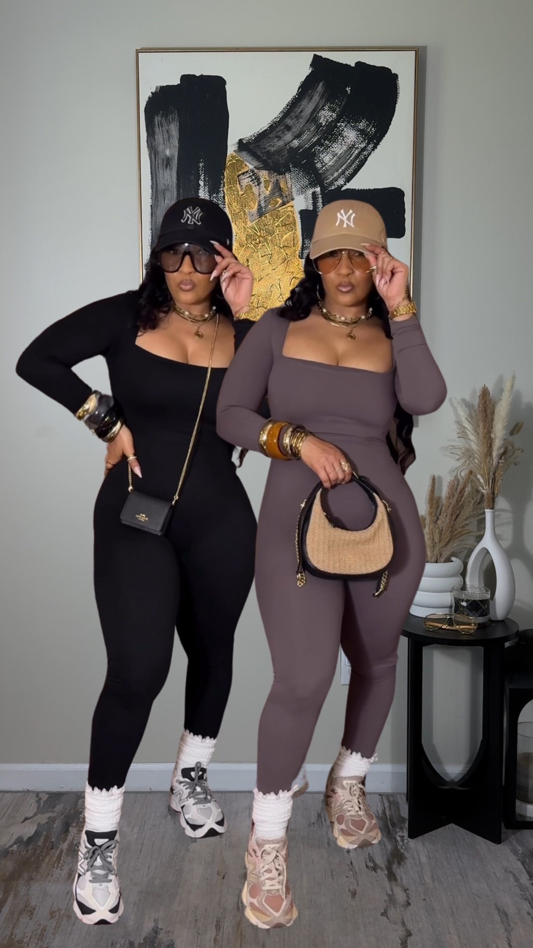 Daytime look for all of the things!! Errands, dilly dallying or travel day look. These jumpsuits are soooo soft and the purple is perfect for spring!! These are true to size and so flattering! Which color are you feeling?
Jumpsuits: Medium 

#LTKActive #LTKootd #LTKgrwm