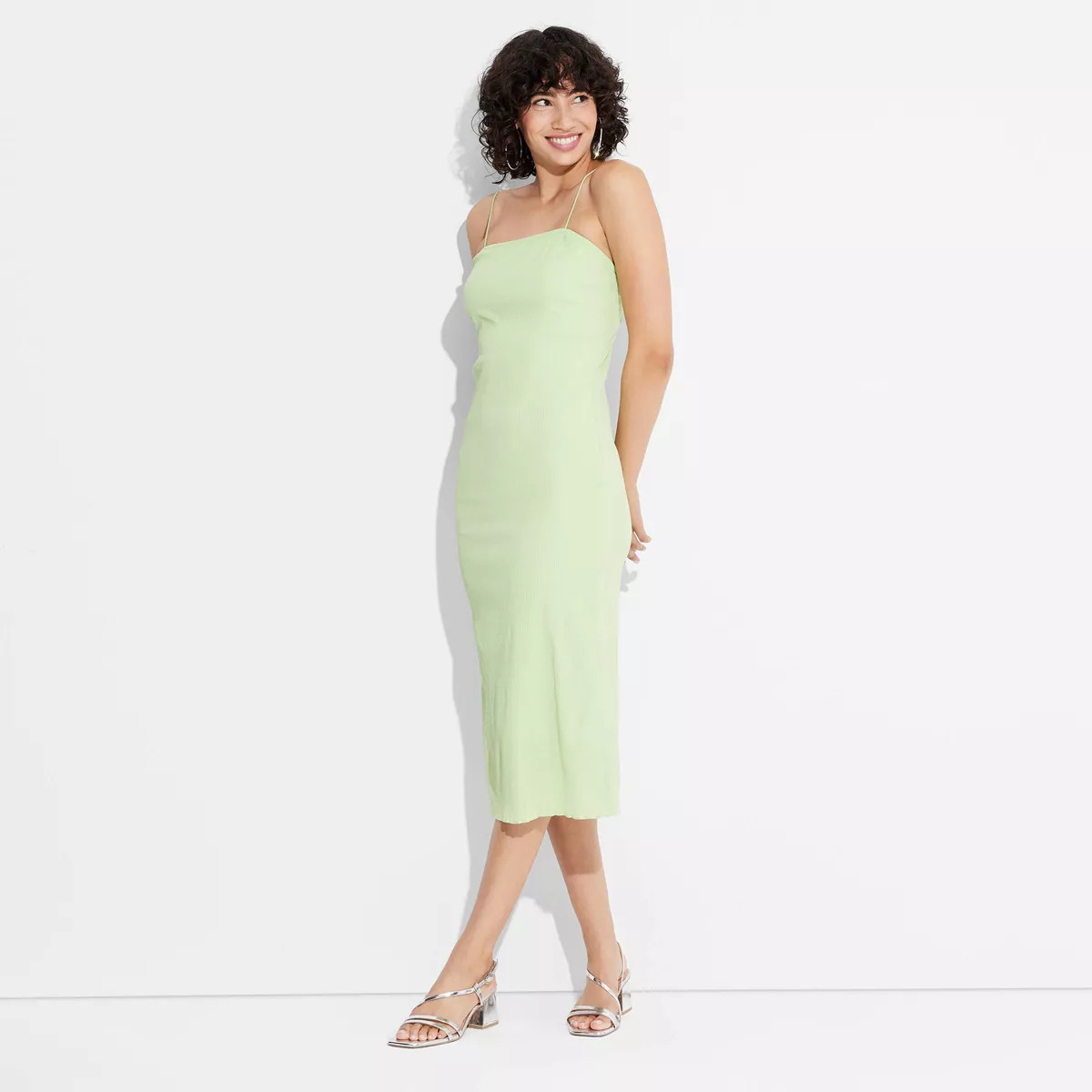 Women's Plisse Column Midi A-Line Dress - Wild Fable™ | Target