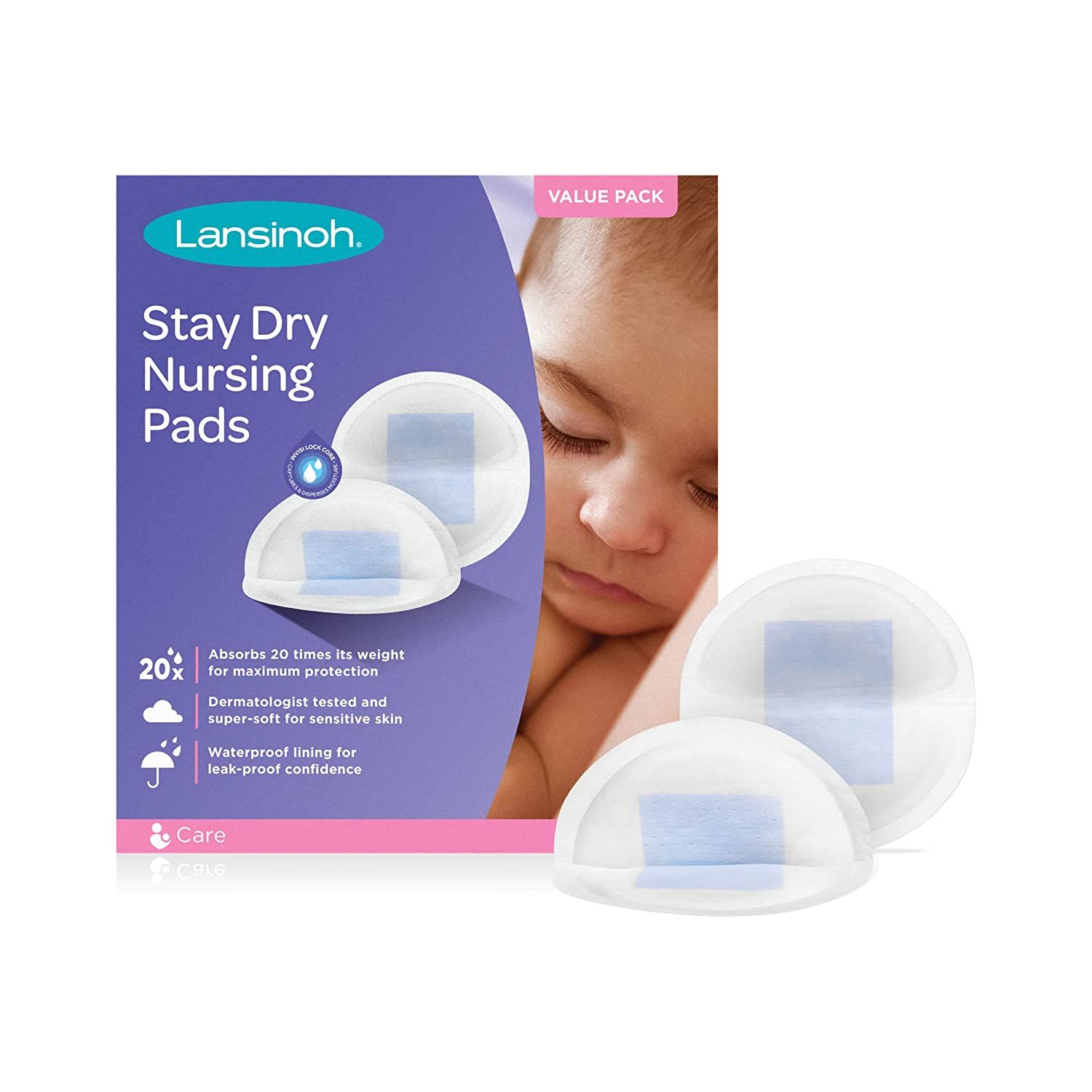 Lansinoh Stay Dry Disposable Nursing Pads, Soft and Super Absorbent Breast Pads, Breastfeeding Es... | Amazon (US)