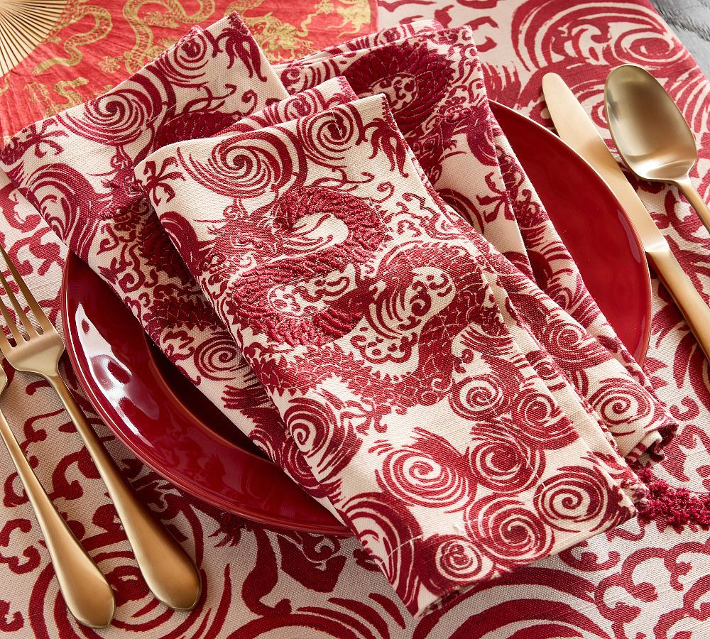 Lunar New Year Napkins - Set of 4 | Pottery Barn (US)
