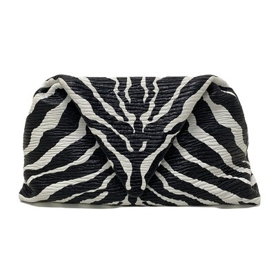 Auth BOTTEGA VENETA - Black White Leather S02170645P Clutch Bag  | eBay | eBay US