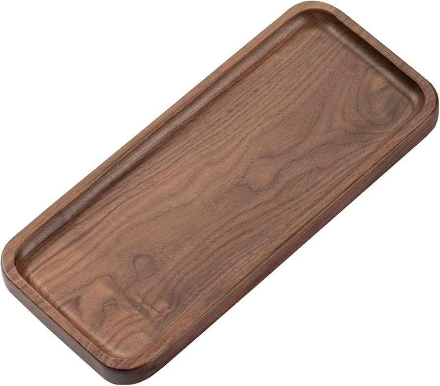 muso wood Walnut Serving Tray Solid Wood Tray, 11.8 x 5 inch | Amazon (US)