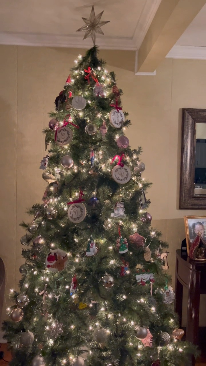 It’s beginning to look a lot like Christmas!! 🎄 
Christmas tree & ornaments are from Home Depot. 
Size: 7.5ft pre-lit 

#LTKSeasonal #LTKHoliday #LTKHome