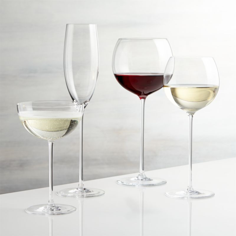 Camille Long Stem Wine Glasses | Crate and Barrel | Crate & Barrel