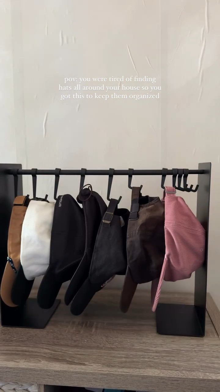 yay to no more hats laying around everywhere 🙌🏼🧢 
comment “HATS” for the link 🔗 or find it on my LTK + Amazon Storefronts in bio 🛒
#storage #organization #storagehacks #storagesolutions #hats #closet #amazonfinds #amazonmusthaves #homeorganization #closetorganization #hatrack #yamazakihome #ballcaps #menscloset #organizationhacks

#LTKHome #LTKMens #LTKActive