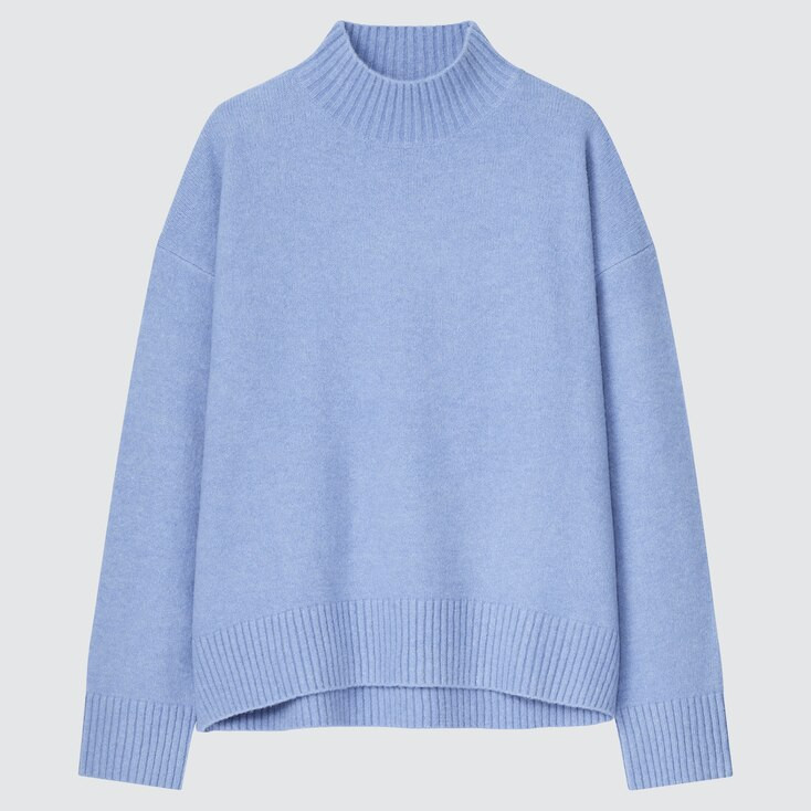 WOMEN SOUFFLE YARN MOCK NECK SWEATER | UNIQLO (US)