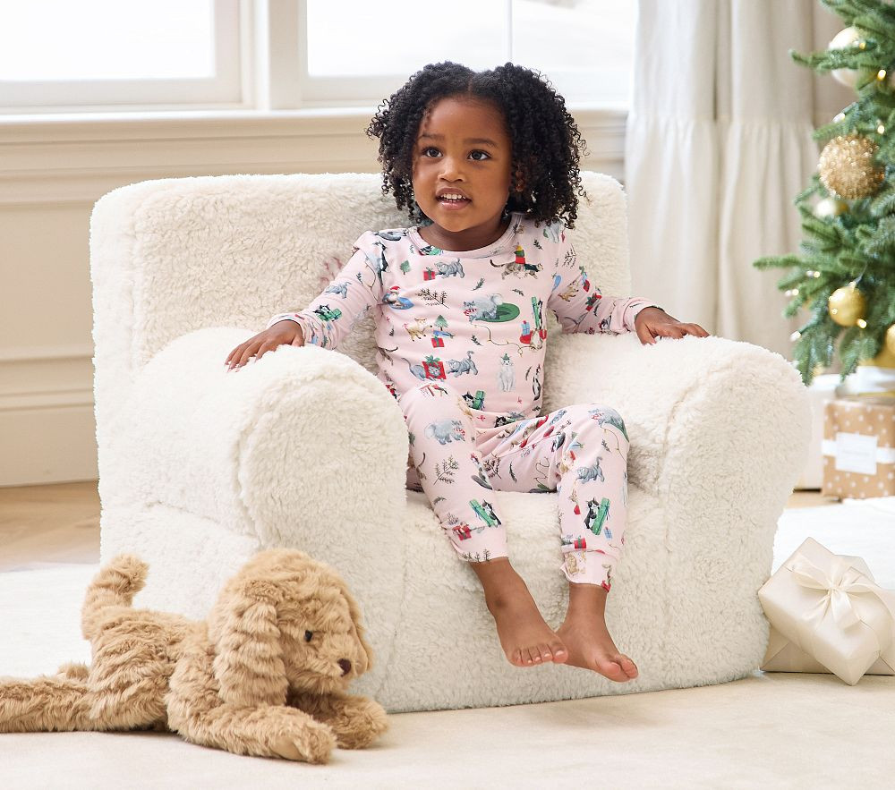 Holiday Cats Tight Fit Kid Pajama Set | Pottery Barn Kids