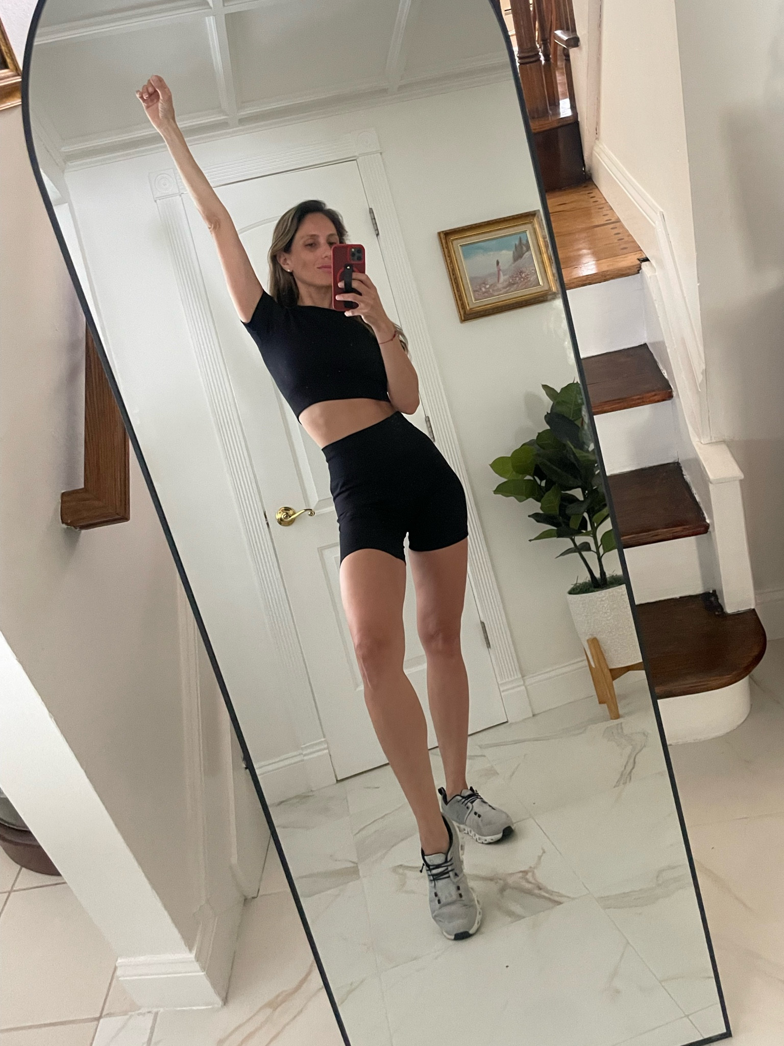 I live in this set during the summer and pants during the winter! Super comfy, durable and affordable! This set comes with a sports bra as well, you can wear all three pieces or mix and match. I also mix and match with the long sleeve/pant option that I have linked as well  

These are my favorite sneakers because they are waterproof, yup you heard that right! Waterproof! I need to get a new pair because these are now 4 years old. Run, to get both! 

#LTKFitness #LTKFindsUnder50 #LTKActive