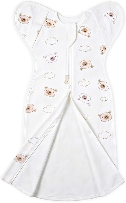 ANYEDDE Arms Up Swaddle 0-3 Months for Newborns, Cotton Baby Swaddle with Bottom Opening, Comfort... | Amazon (US)