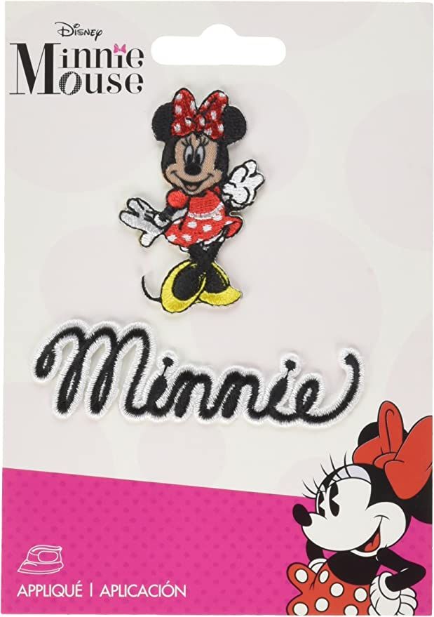Wrights Disney Mickey Iron-On Minnie Mouse Body with Script Applique, Original Version, Multi-Col... | Amazon (US)