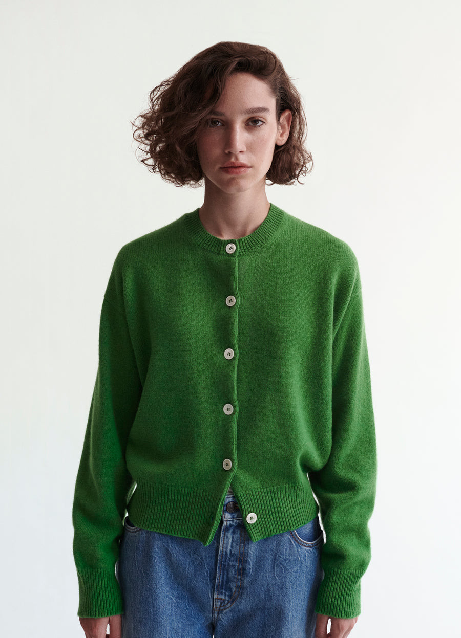 Ada Geelong Crewneck Cardigan | &Daughter