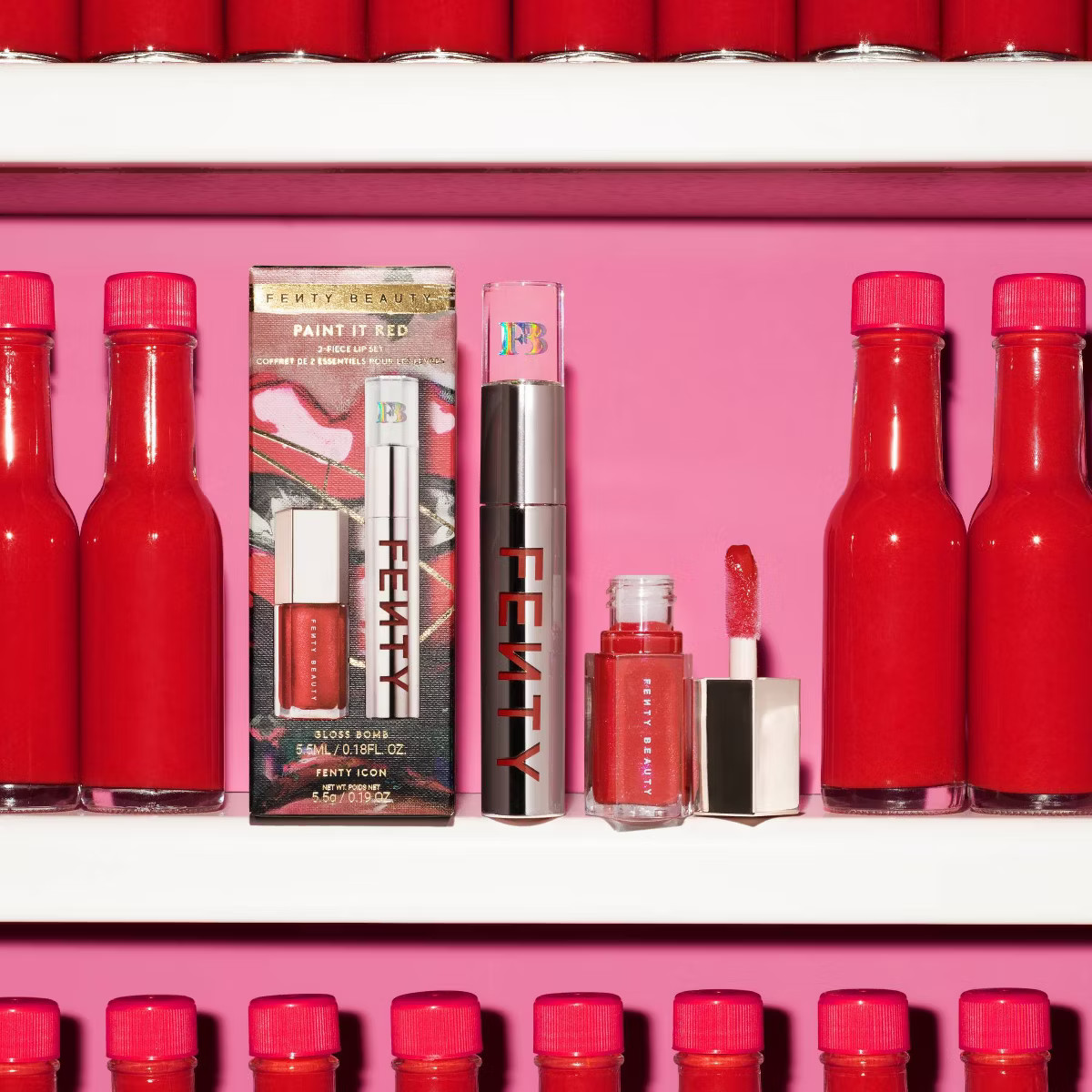 Fenty Snackz by Fenty Beauty by Rihanna Paint It Red Lip Set - 2pc - Ulta Beauty | Target