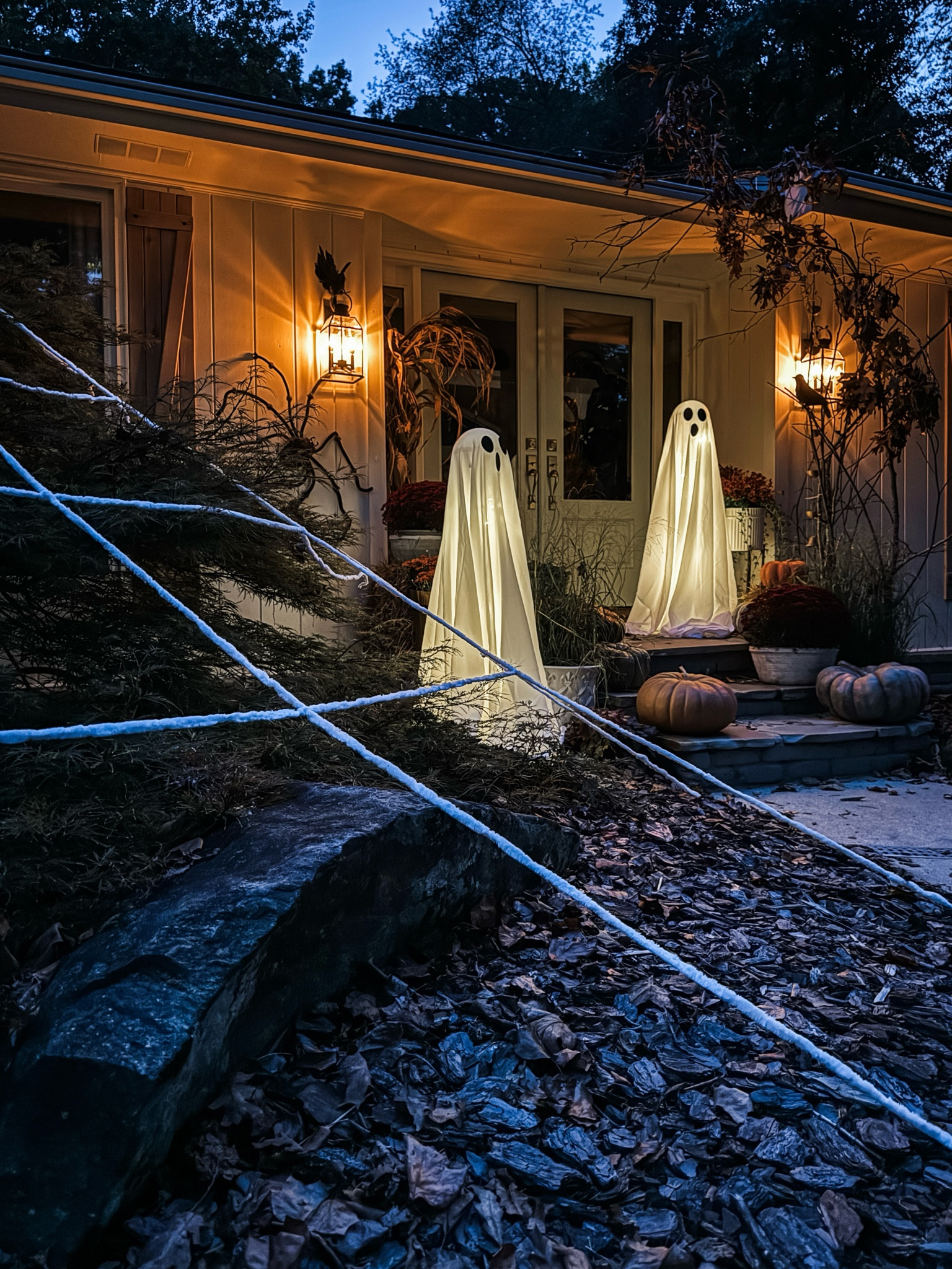Halloween decor ghosts by night! 👻✨

#halloweenghost 

#LTKHalloween #LTKHoliday #LTKSeasonal
