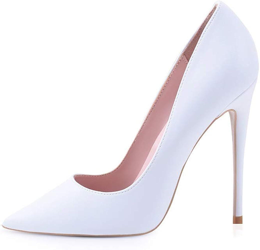 Elisabet Tang Women Pumps, Pointed Toe High Heel 4.7 inch/12cm Party Stiletto Heels Shoes Matte | Amazon (US)