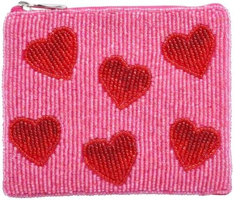 Bamboo Trading Essential Pouch Let's Go Party, Women Fashion Bags, Pink and Red | Amazon (US)