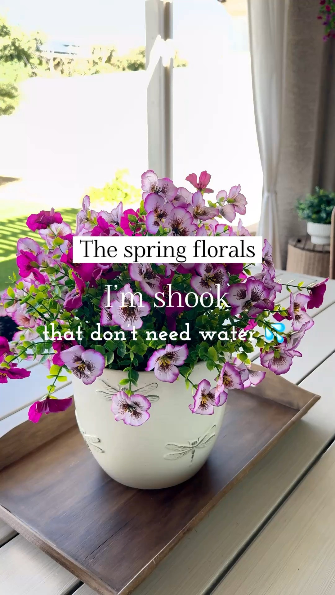 Spring faux florals, Amazon floral fines, spring outdoor, patio, florals, faux pansies outdoors ￼

#LTKHome #LTKSeasonal