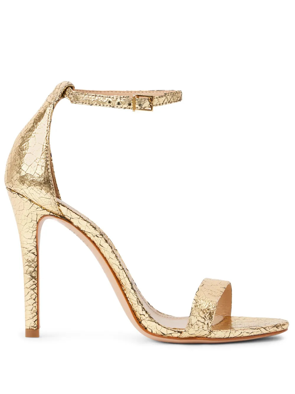 Gisele 105mm metallic-finish sandals | Farfetch Global