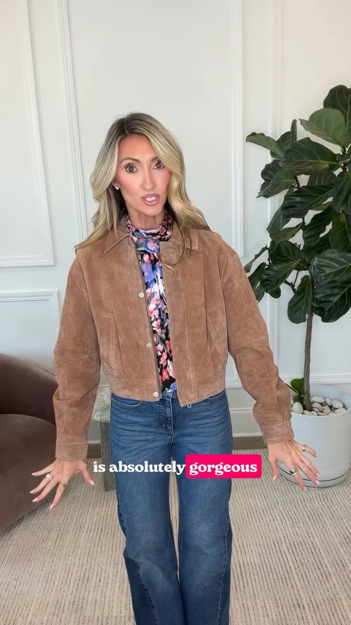 Save + comment NEW to shop! Walmart new arrivals that ACTUALLY do look designer 👀🫢

Suede jacket, trendy jacket, chic jacket,  chic style, chic and classy, elevated style, @walmartstyle Walmart fashion, high waisted jeans, flattering jeans