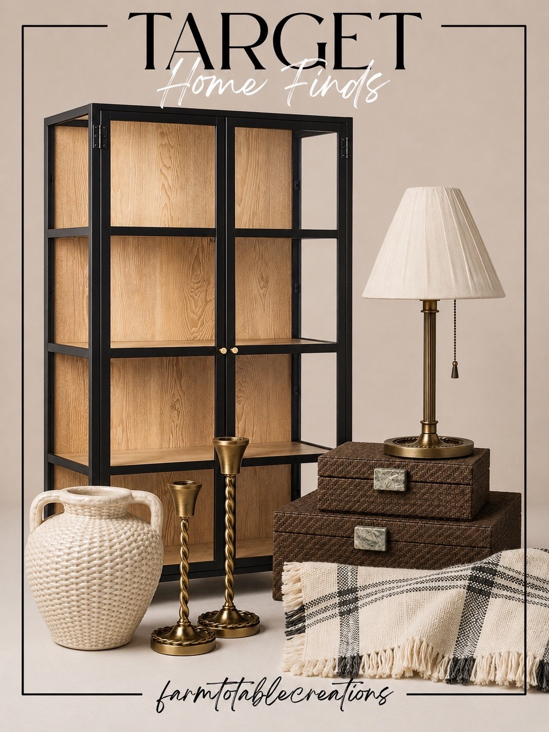 Target Home Finds That Look Designer Without the Designer Price Tag 🤍

Mixing warm woods, classic black accents, woven textures, and timeless brass details is one of the easiest ways to create a home that feels elevated and collected. These Target finds bring that high-end designer look with pieces that are versatile, functional, and beautiful enough to style throughout every season.

From statement storage to cozy textiles and timeless décor, these are the pieces that instantly make a space feel finished.

Follow @farmtotablecreations on Instagram for more cozy home finds and trending decor. 🤍#TargetHome #TargetFinds #HomeDecor #ModernFarmhouse #NeutralDecor #CozyHome #DesignerInspired #AffordableDecor #HomeStyling #InteriorInspiration #ShelfStyling #CollectedHome #TargetStyle #HomeRefresh #DecorFinds #TimelessDesign #FarmhouseDecor #LTKStyle #FarmToTableCreations

#LTKHome #LTKHome #LTKSaleAlert