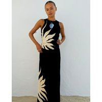 Never Fully Dressed Printed Midaxi Slip Skirt Black Mix | Marks & Spencer (UK)