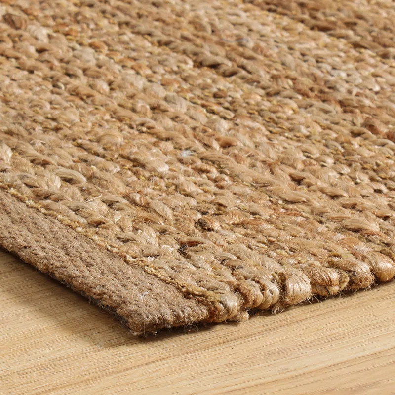 Amogne Handwoven Jute Natural Area Rug | Wayfair North America