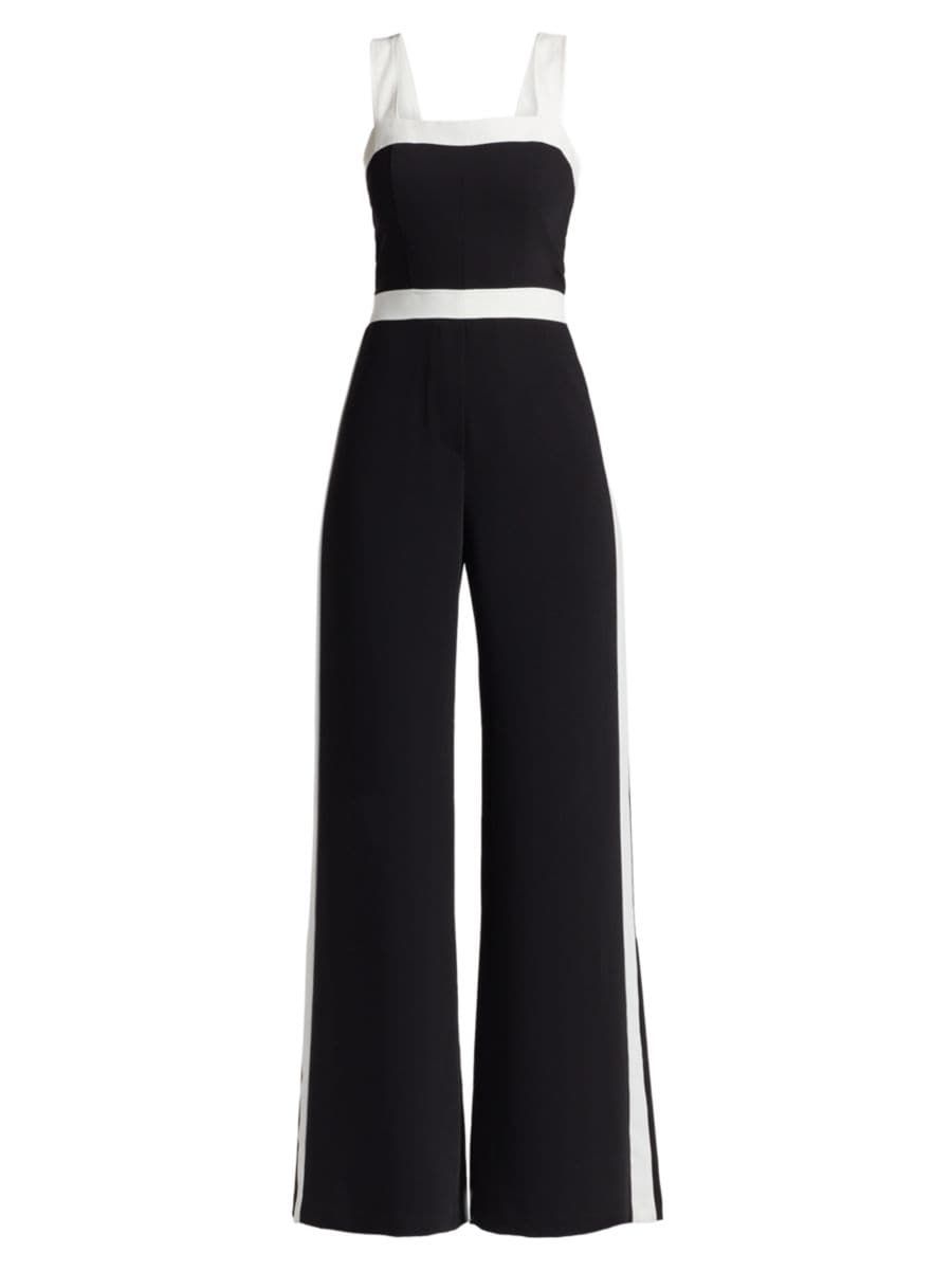 Jessel Contrast Wide-Leg Jumpsuit | Saks Fifth Avenue